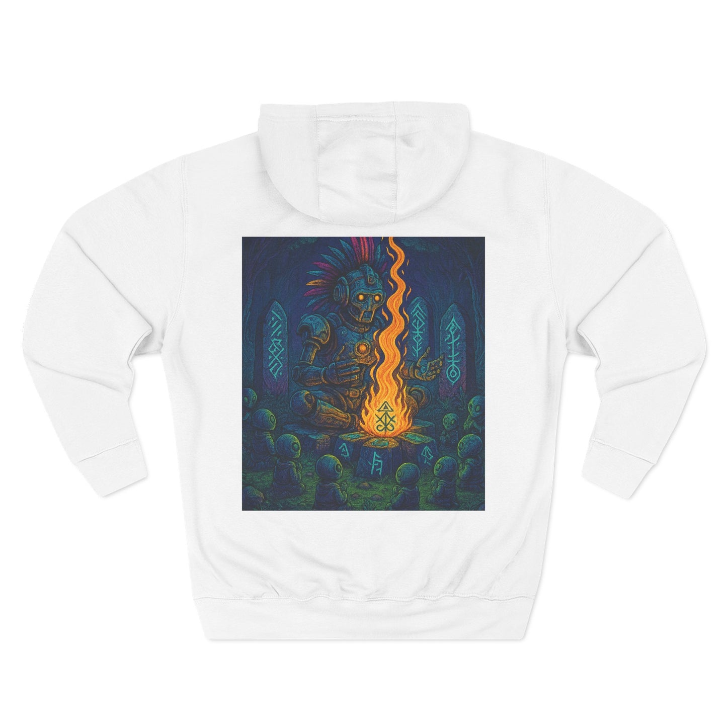 🔥 Moletom Shaman Elemental do Fogo – Por Trueiluminati Flame, Streetwear Cósmico, Estilo Unissex