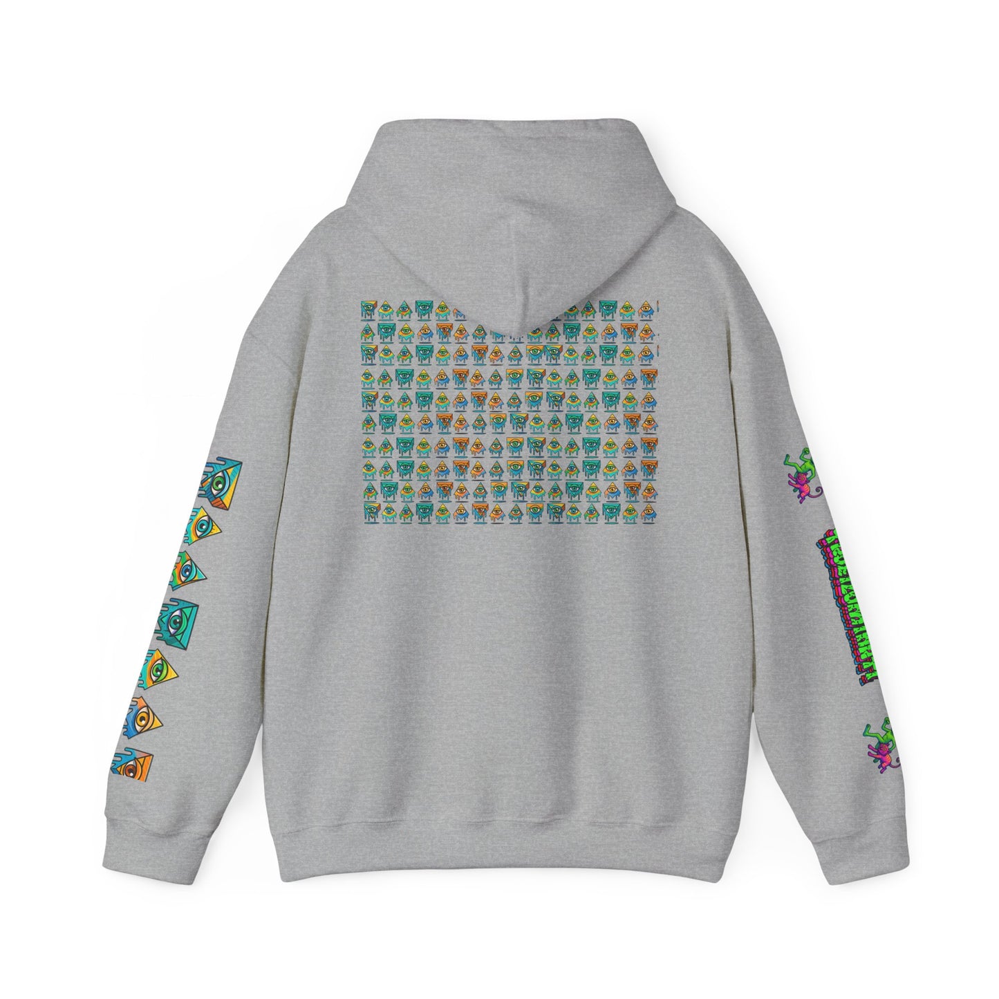 Young Symbol by Trueiluminati Unisex Hoodie, Cozy Sweatshirt for Outdoor Lovers, Gift for Adventurers, Eco-Friendly Fashion, Great for Camping