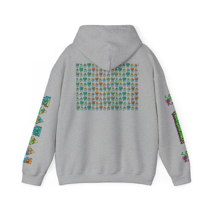 Young Symbol by Trueiluminati Unisex Hoodie, Cozy Sweatshirt for Outdoor Lovers, Gift for Adventurers, Eco-Friendly Fashion, Great for Camping