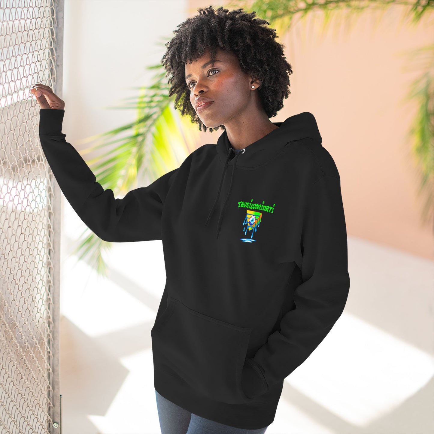 Psychedelic Three-Panel Fleece Hoodie, Cozy Hoodie for Festival Lovers, Unique Gift for Art Enthusiasts, Perfect for Casual Outings, [...]