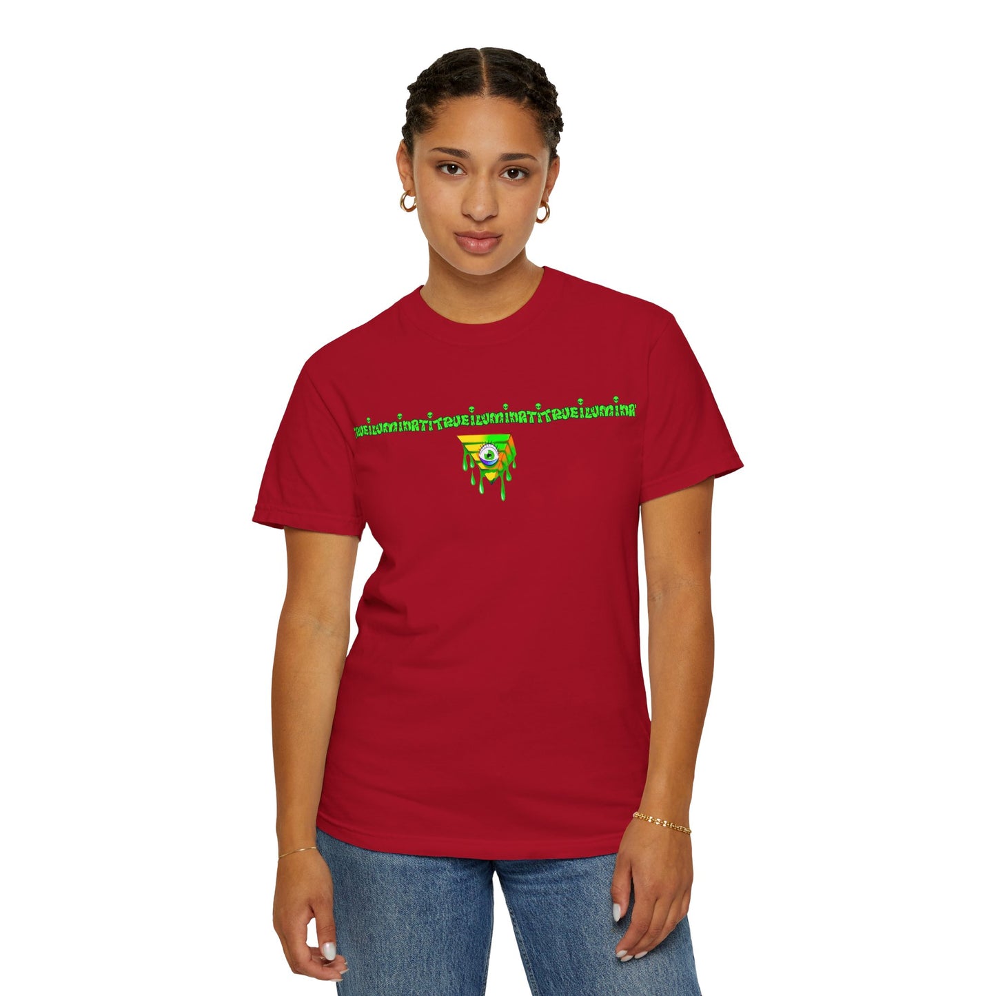 Welcome To The Club By Trueiuminati Unisex Gothic Tattoo-Style Shirt – Exclusive Trueiluminati Design Garment-Dyed T-shirt