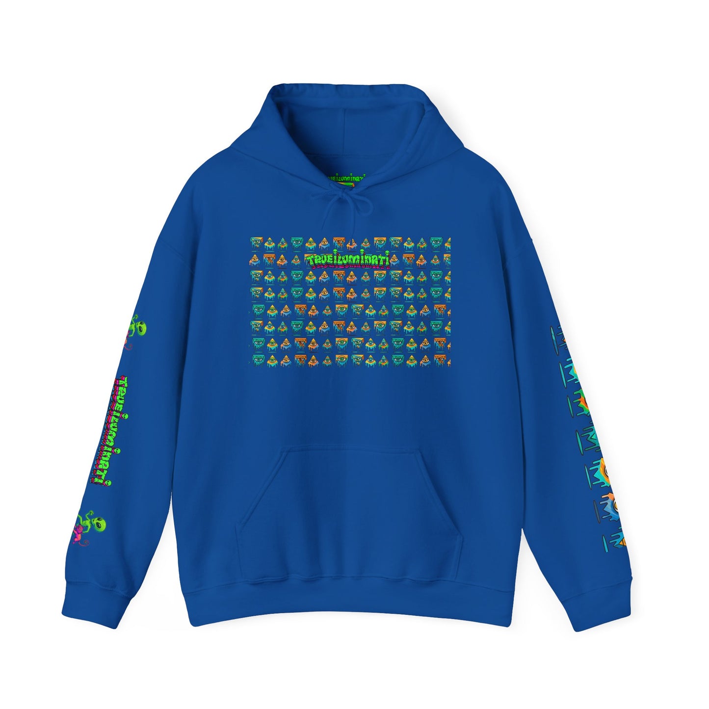 Young Symbol by Trueiluminati Unisex Hoodie, Cozy Sweatshirt for Outdoor Lovers, Gift for Adventurers, Eco-Friendly Fashion, Great for Camping