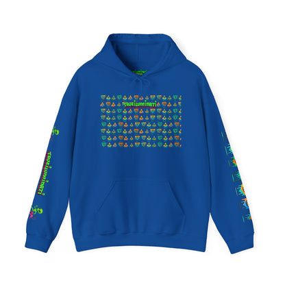 Young Symbol by Trueiluminati Unisex Hoodie, Cozy Sweatshirt for Outdoor Lovers, Gift for Adventurers, Eco-Friendly Fashion, Great for Camping