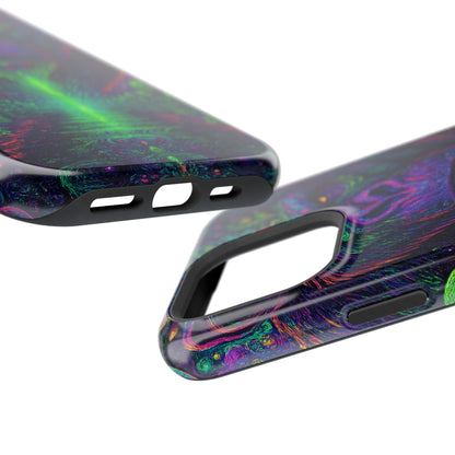 Alpha Apee By Trueiluminati Vibrant Gorilla Phone Case - Magnetic Impact-Resistant, Carry the Vibe Unique Gift for Animal Lovers, Psychedelic Design, Phone Protector, Eco-Friendly