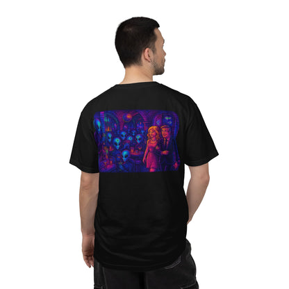 Camiseta Unissex New Disco Club By Trueiluminati com Design Alien Love, Camiseta Gráfica Divertida, Casual, Presente para Amigos, Camisa de Festa Exclusiva, Blusa Estilosa