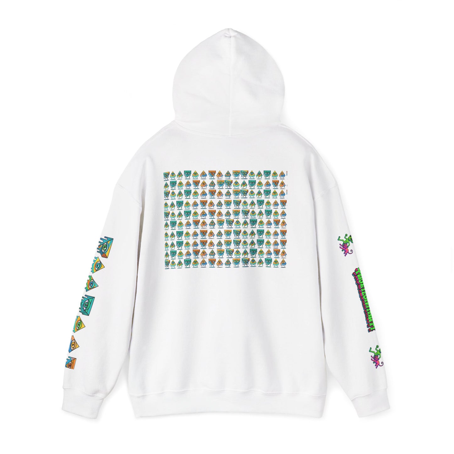 Young Symbol by Trueiluminati Unisex Hoodie, Cozy Sweatshirt for Outdoor Lovers, Gift for Adventurers, Eco-Friendly Fashion, Great for Camping