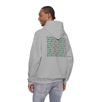Young Symbol by Trueiluminati Unisex Hoodie, Cozy Sweatshirt for Outdoor Lovers, Gift for Adventurers, Eco-Friendly Fashion, Great for Camping