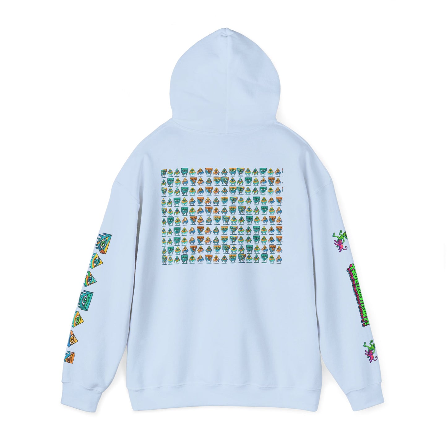 Young Symbol by Trueiluminati Unisex Hoodie, Cozy Sweatshirt for Outdoor Lovers, Gift for Adventurers, Eco-Friendly Fashion, Great for Camping