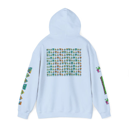 Young Symbol by Trueiluminati Unisex Hoodie, Cozy Sweatshirt for Outdoor Lovers, Gift for Adventurers, Eco-Friendly Fashion, Great for Camping