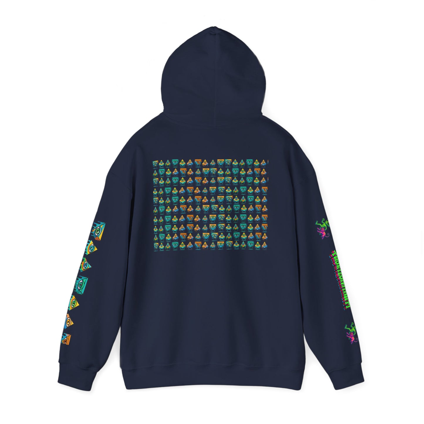 Young Symbol by Trueiluminati Unisex Hoodie, Cozy Sweatshirt for Outdoor Lovers, Gift for Adventurers, Eco-Friendly Fashion, Great for Camping