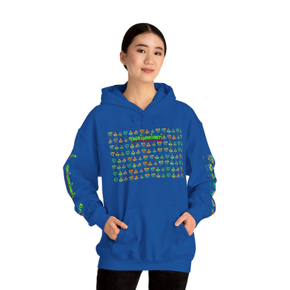 Young Symbol by Trueiluminati Unisex Hoodie, Cozy Sweatshirt for Outdoor Lovers, Gift for Adventurers, Eco-Friendly Fashion, Great for Camping