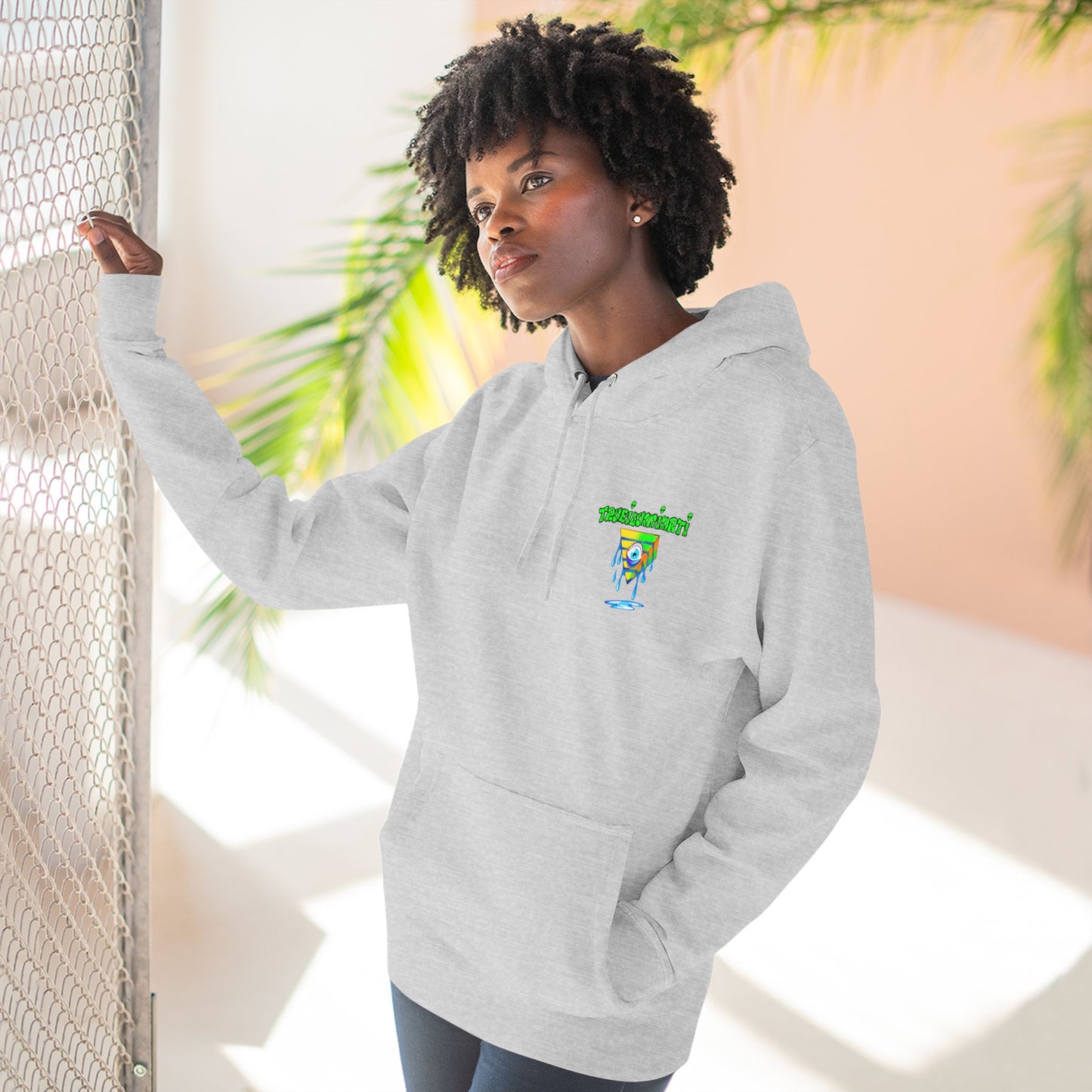 Psychedelic Three-Panel Fleece Hoodie, Cozy Hoodie for Festival Lovers, Unique Gift for Art Enthusiasts, Perfect for Casual Outings, [...]