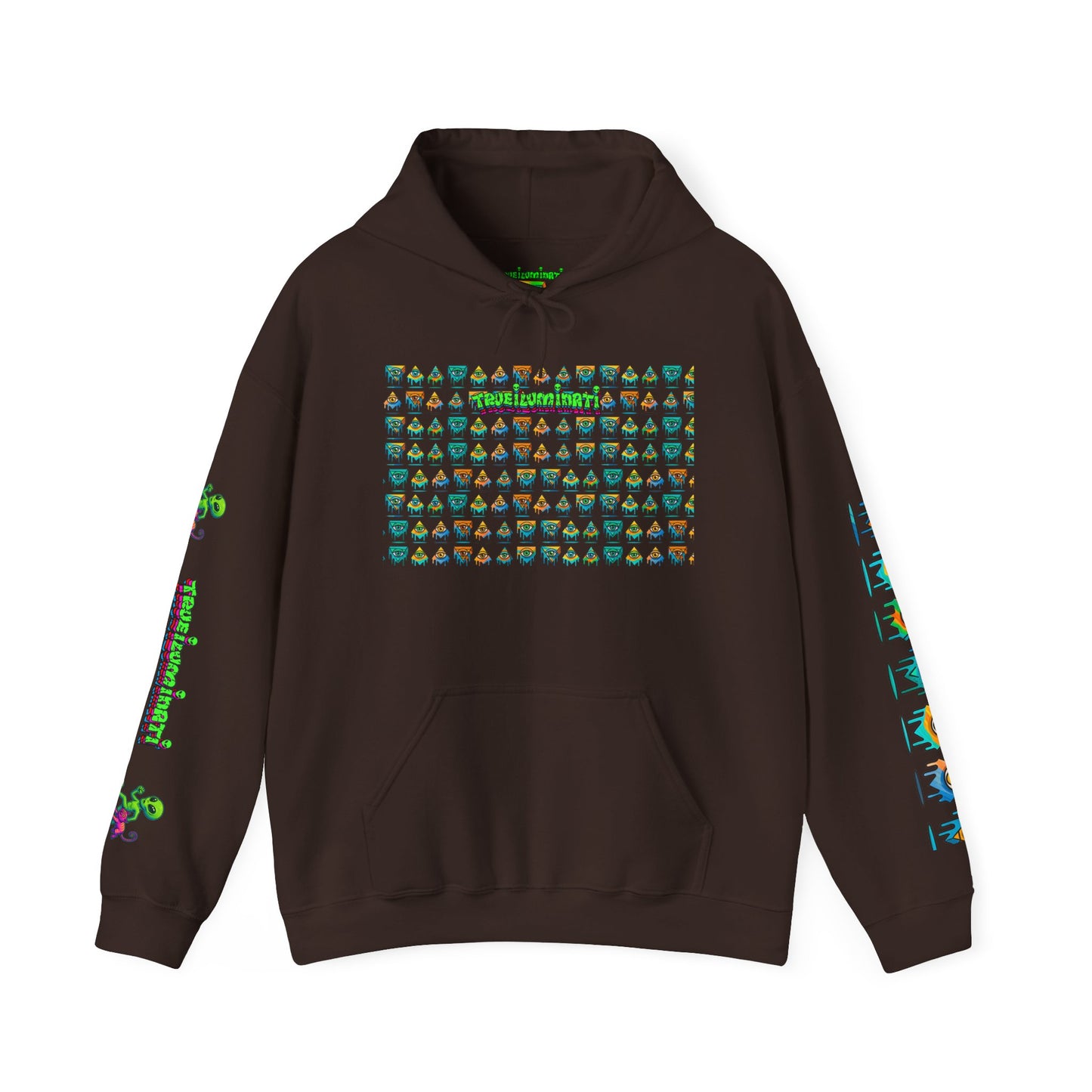 Young Symbol by Trueiluminati Unisex Hoodie, Cozy Sweatshirt for Outdoor Lovers, Gift for Adventurers, Eco-Friendly Fashion, Great for Camping