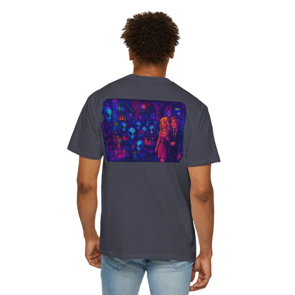 Camiseta Unissex New Disco Club By Trueiluminati com Design Alien Love, Camiseta Gráfica Divertida, Casual, Presente para Amigos, Camisa de Festa Exclusiva, Blusa Estilosa