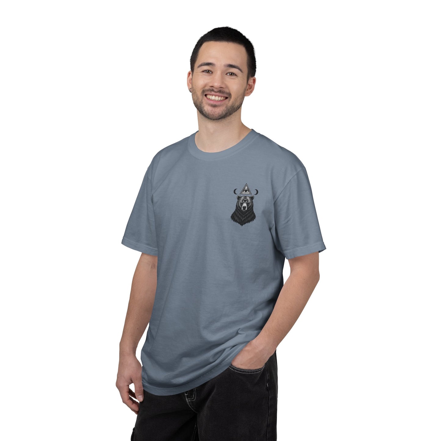 Bear Shirt, Art Tee, Unisex Graphic T-Shirt, Boho Style Gift, Unique Nature Apparel