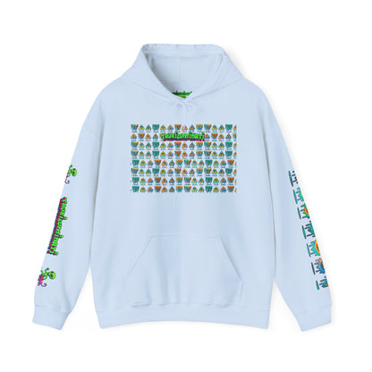 Young Symbol by Trueiluminati Unisex Hoodie, Cozy Sweatshirt for Outdoor Lovers, Gift for Adventurers, Eco-Friendly Fashion, Great for Camping