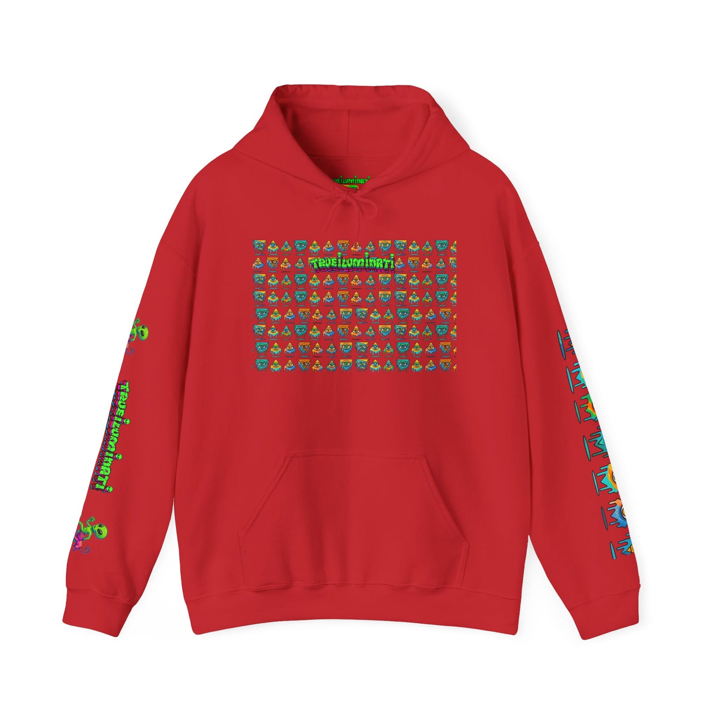Young Symbol by Trueiluminati Unisex Hoodie, Cozy Sweatshirt for Outdoor Lovers, Gift for Adventurers, Eco-Friendly Fashion, Great for Camping