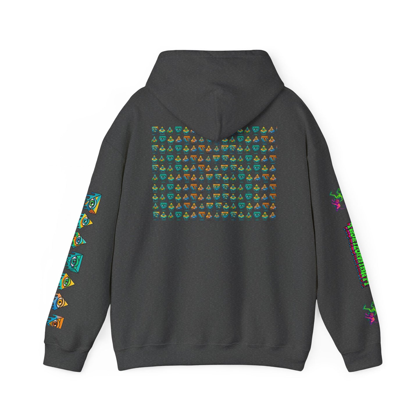 Young Symbol by Trueiluminati Unisex Hoodie, Cozy Sweatshirt for Outdoor Lovers, Gift for Adventurers, Eco-Friendly Fashion, Great for Camping