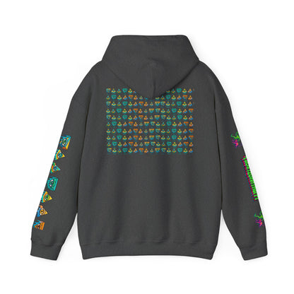 Young Symbol by Trueiluminati Unisex Hoodie, Cozy Sweatshirt for Outdoor Lovers, Gift for Adventurers, Eco-Friendly Fashion, Great for Camping