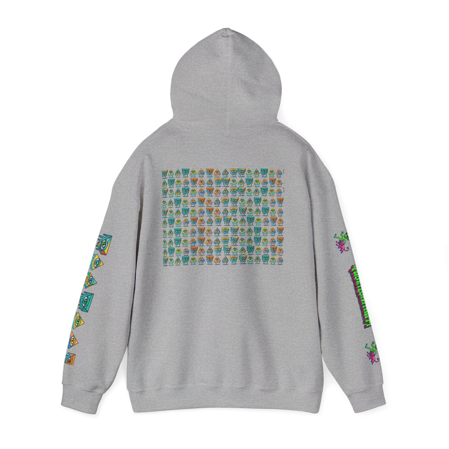 Young Symbol by Trueiluminati Unisex Hoodie, Cozy Sweatshirt for Outdoor Lovers, Gift for Adventurers, Eco-Friendly Fashion, Great for Camping