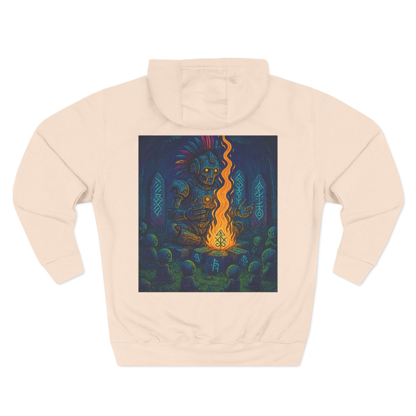 🔥 Moletom Shaman Elemental do Fogo – Por Trueiluminati Flame, Streetwear Cósmico, Estilo Unissex