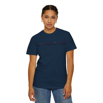 Hell Path By Trueiluminati Garment-Dyed T-shirt Unisex Gothic Tattoo-Style Shirt – Exclusive Trueiluminati Design