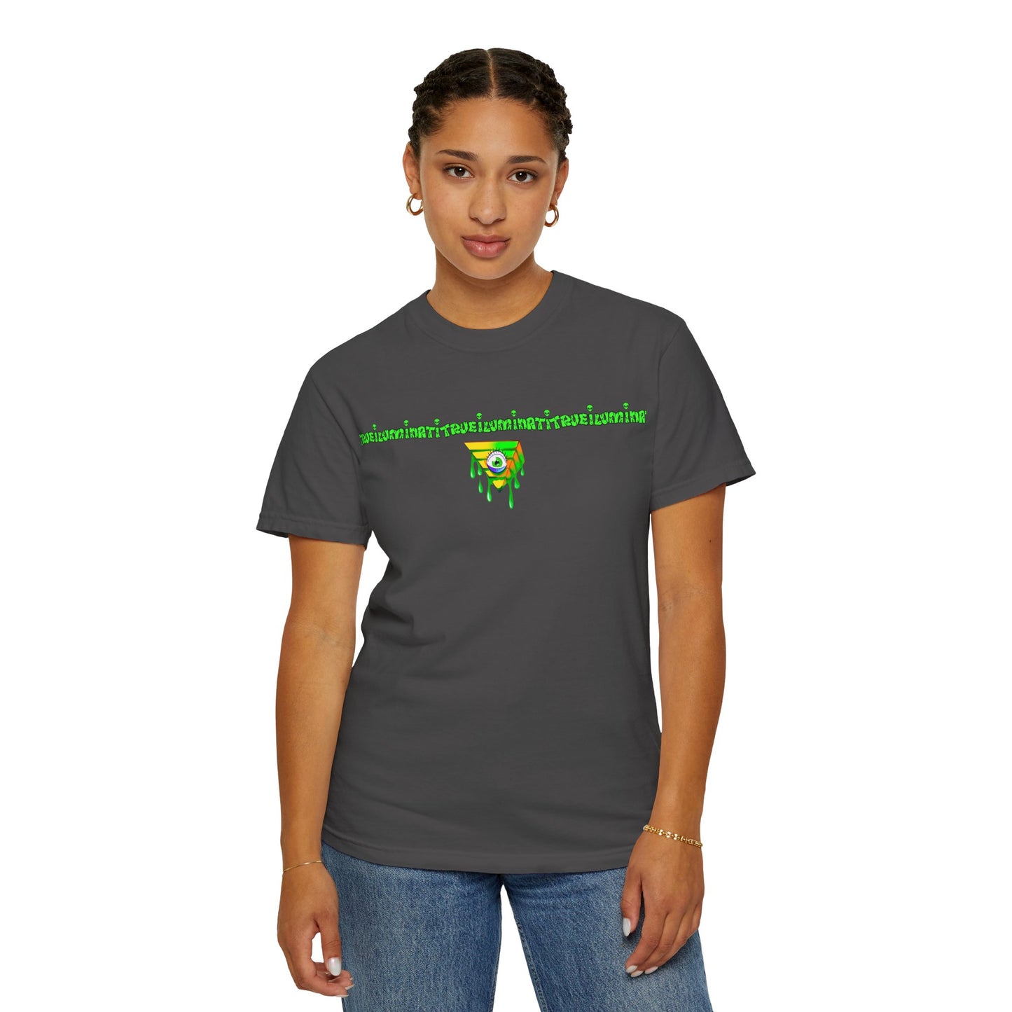 Welcome To The Club By Trueiuminati Unisex Gothic Tattoo-Style Shirt – Exclusive Trueiluminati Design Garment-Dyed T-shirt