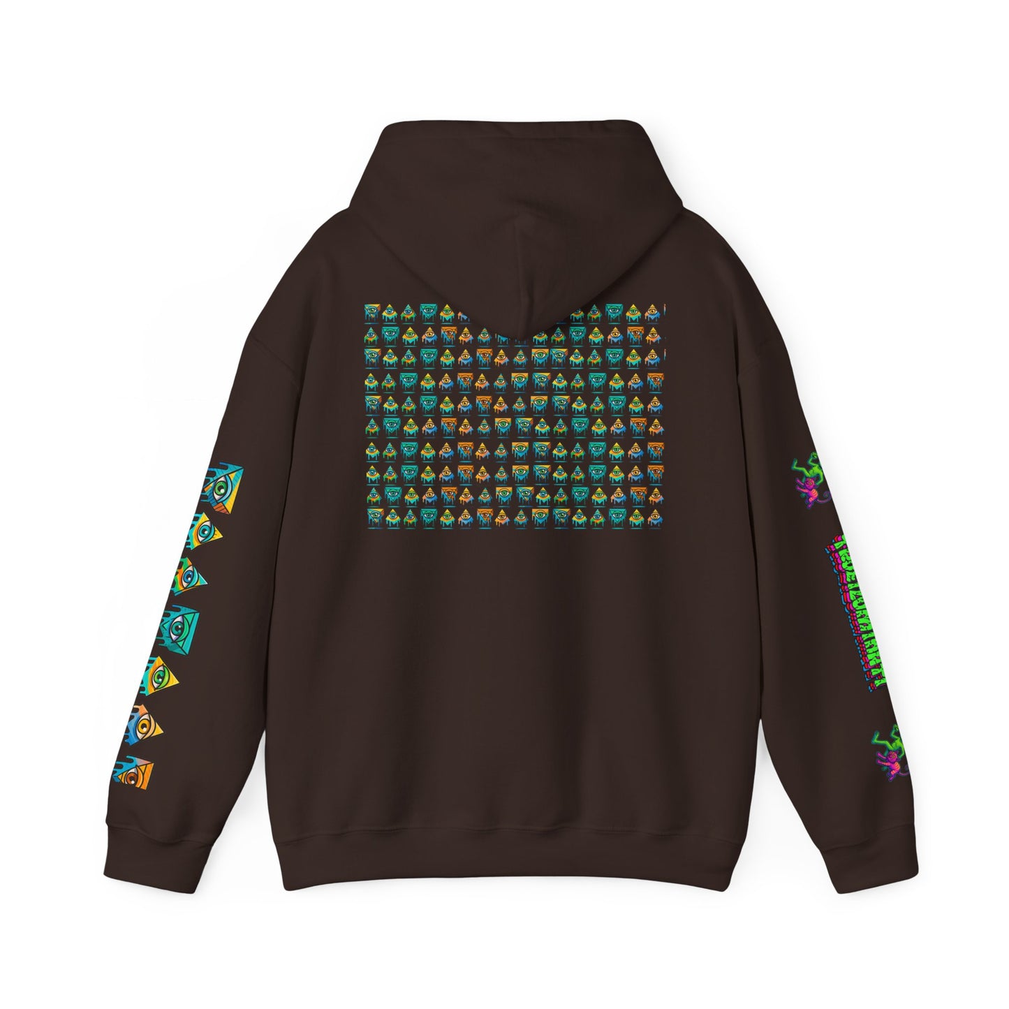 Young Symbol by Trueiluminati Unisex Hoodie, Cozy Sweatshirt for Outdoor Lovers, Gift for Adventurers, Eco-Friendly Fashion, Great for Camping