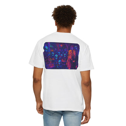 Camiseta Unissex New Disco Club By Trueiluminati com Design Alien Love, Camiseta Gráfica Divertida, Casual, Presente para Amigos, Camisa de Festa Exclusiva, Blusa Estilosa