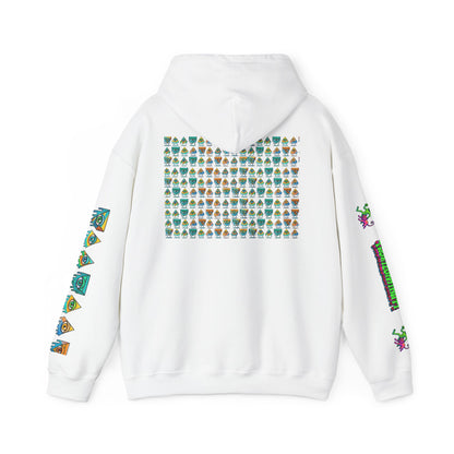 Young Symbol by Trueiluminati Unisex Hoodie, Cozy Sweatshirt for Outdoor Lovers, Gift for Adventurers, Eco-Friendly Fashion, Great for Camping