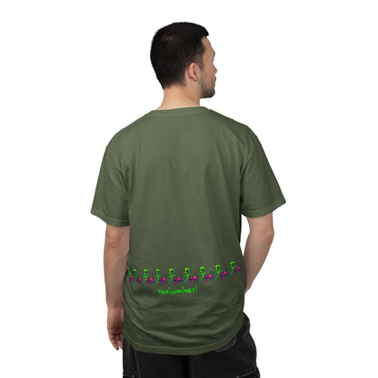 Alien-Inspired Garment-Dyed Unisex T-Shirt, Fun Graphic Tee, Casual Wear, Gift for Space Lovers, Unique Everyday T-Shirt