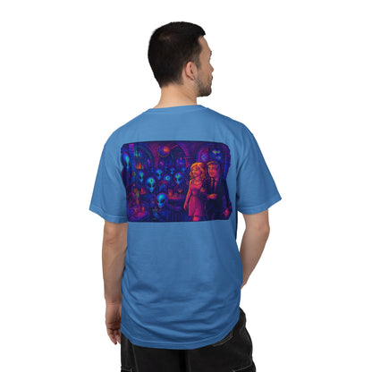 Camiseta Unissex New Disco Club By Trueiluminati com Design Alien Love, Camiseta Gráfica Divertida, Casual, Presente para Amigos, Camisa de Festa Exclusiva, Blusa Estilosa