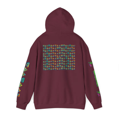 Young Symbol by Trueiluminati Unisex Hoodie, Cozy Sweatshirt for Outdoor Lovers, Gift for Adventurers, Eco-Friendly Fashion, Great for Camping