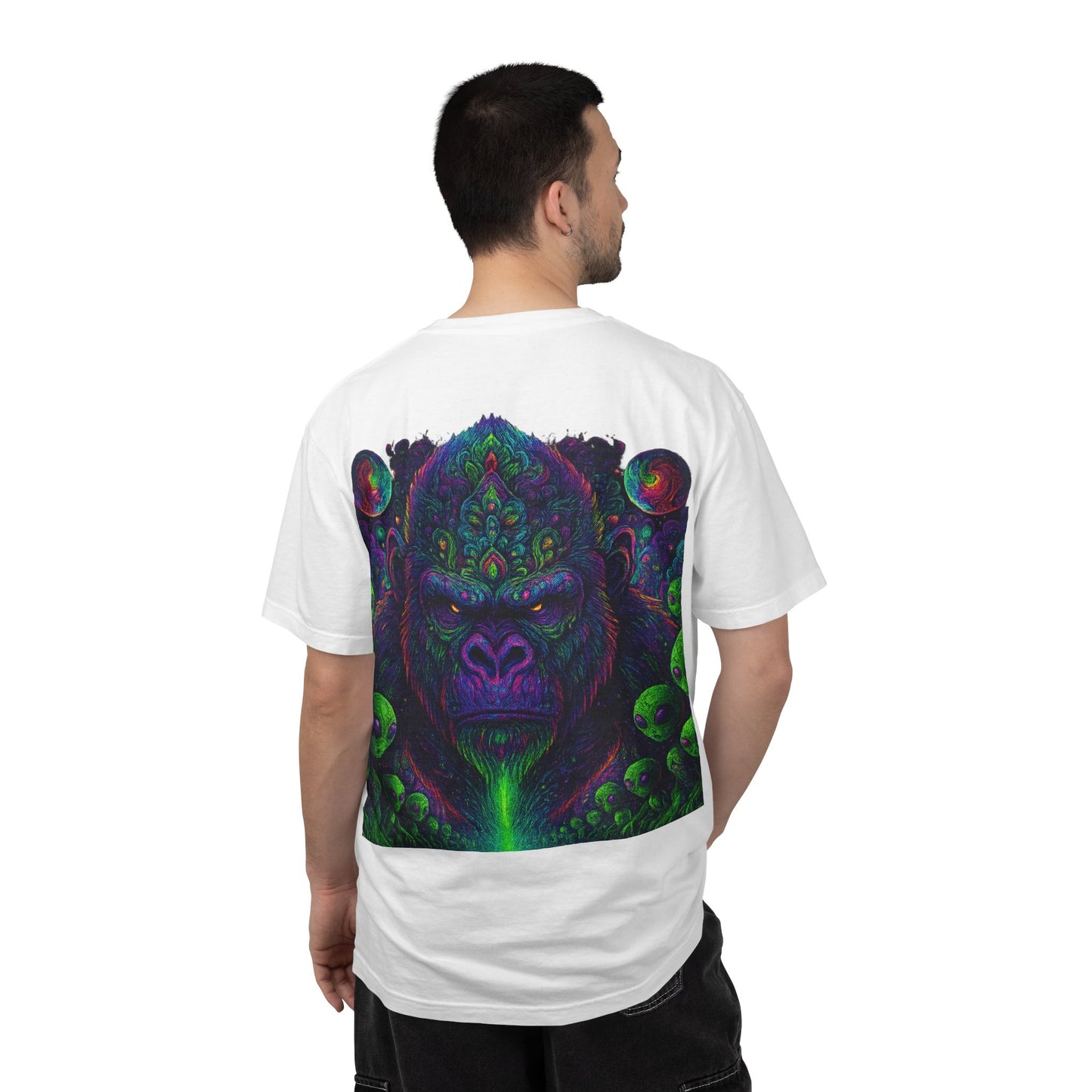 Psychedelic Gorilla Alpha Ape By Trueiluminati  Unisex T-Shirt | Unique Graphic Tee for Creative Souls | Gift for Art Lovers, Festival Wear, Nature Enthusiasts, [...]