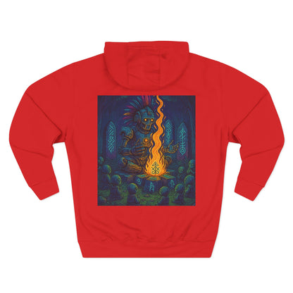 🔥 Moletom Shaman Elemental do Fogo – Por Trueiluminati Flame, Streetwear Cósmico, Estilo Unissex