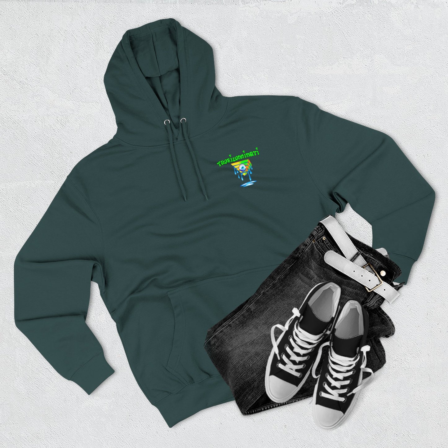 Psychedelic Three-Panel Fleece Hoodie, Cozy Hoodie for Festival Lovers, Unique Gift for Art Enthusiasts, Perfect for Casual Outings, [...]