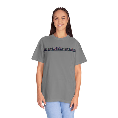 Hell Path By Trueiluminati Garment-Dyed T-shirt Unisex Gothic Tattoo-Style Shirt – Exclusive Trueiluminati Design