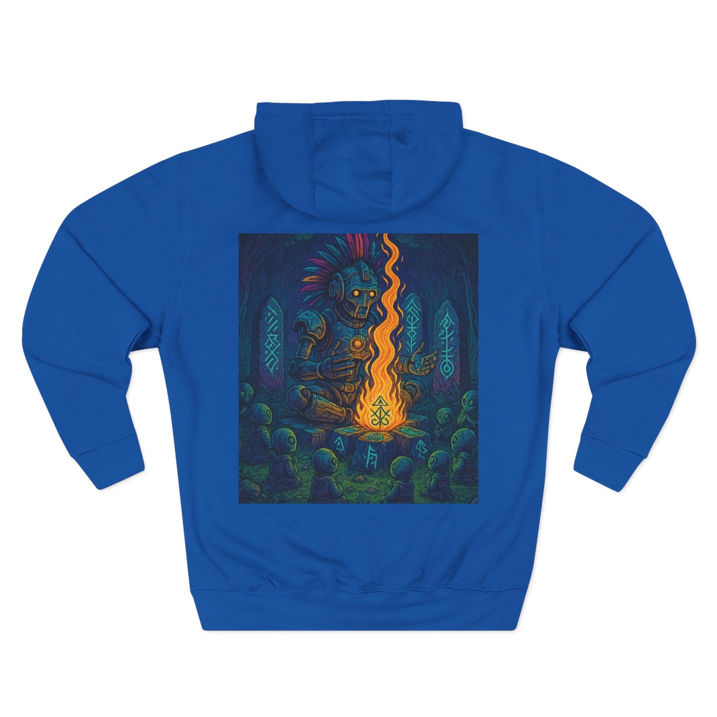 🔥 Moletom Shaman Elemental do Fogo – Por Trueiluminati Flame, Streetwear Cósmico, Estilo Unissex