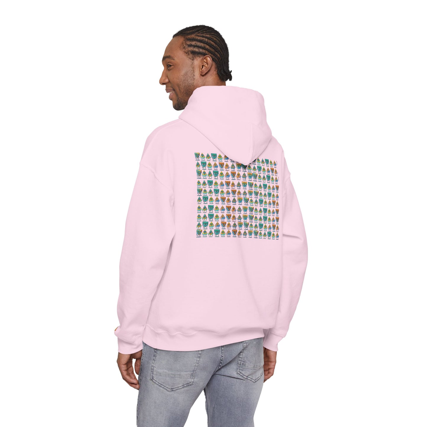 Young Symbol by Trueiluminati Unisex Hoodie, Cozy Sweatshirt for Outdoor Lovers, Gift for Adventurers, Eco-Friendly Fashion, Great for Camping
