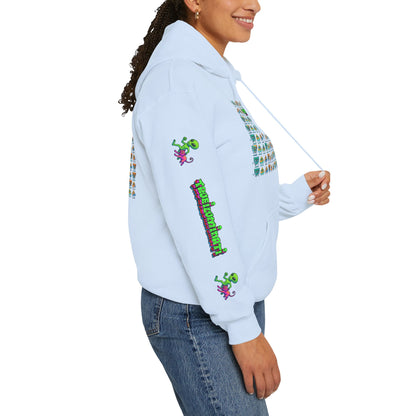 Young Symbol by Trueiluminati Unisex Hoodie, Cozy Sweatshirt for Outdoor Lovers, Gift for Adventurers, Eco-Friendly Fashion, Great for Camping