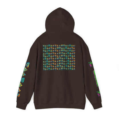 Young Symbol by Trueiluminati Unisex Hoodie, Cozy Sweatshirt for Outdoor Lovers, Gift for Adventurers, Eco-Friendly Fashion, Great for Camping