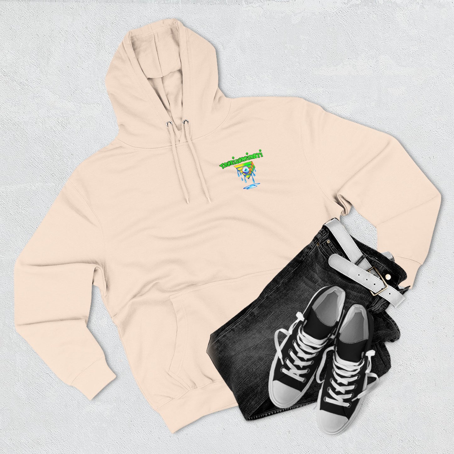 Psychedelic Three-Panel Fleece Hoodie, Cozy Hoodie for Festival Lovers, Unique Gift for Art Enthusiasts, Perfect for Casual Outings, [...]