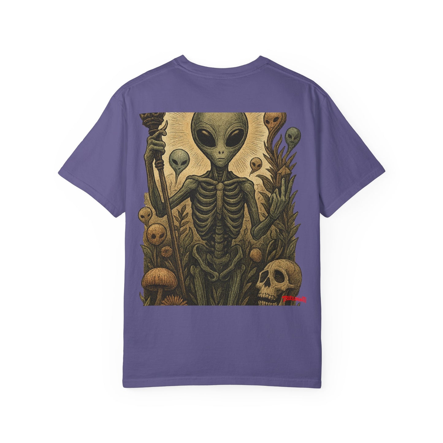 Seeker Alien By Trueiluminati -Inspired Unisex T-Shirt, Cool Graphic Tee, Gift for Sci-Fi Lovers, Trendy Streetwear, Casual Everyday Wear