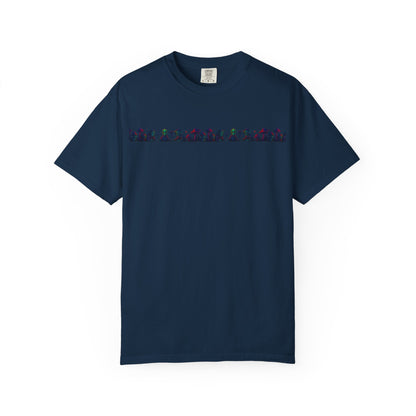 Hell Path By Trueiluminati Garment-Dyed T-shirt Unisex Gothic Tattoo-Style Shirt – Exclusive Trueiluminati Design