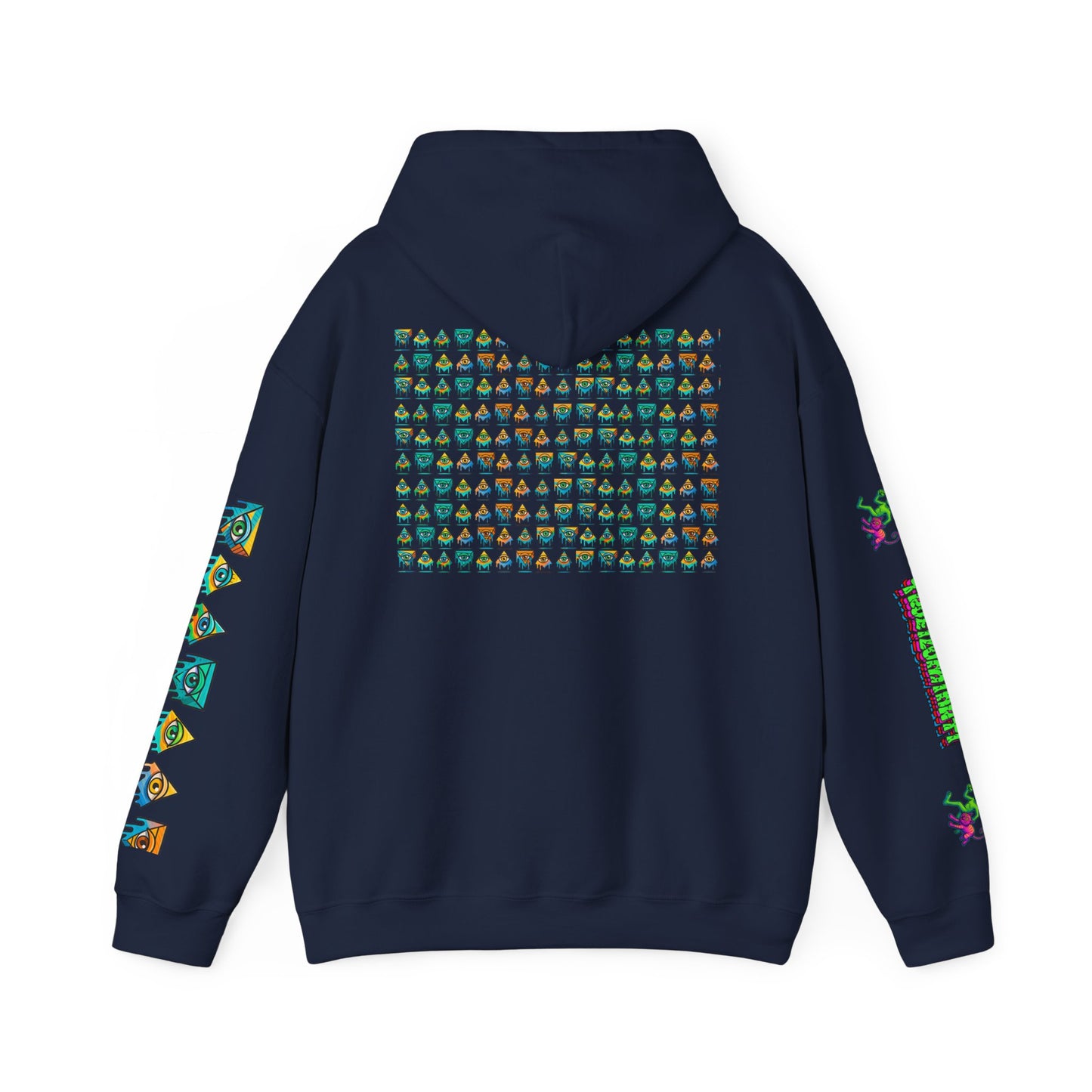 Young Symbol by Trueiluminati Unisex Hoodie, Cozy Sweatshirt for Outdoor Lovers, Gift for Adventurers, Eco-Friendly Fashion, Great for Camping