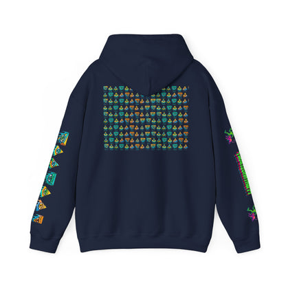 Young Symbol by Trueiluminati Unisex Hoodie, Cozy Sweatshirt for Outdoor Lovers, Gift for Adventurers, Eco-Friendly Fashion, Great for Camping