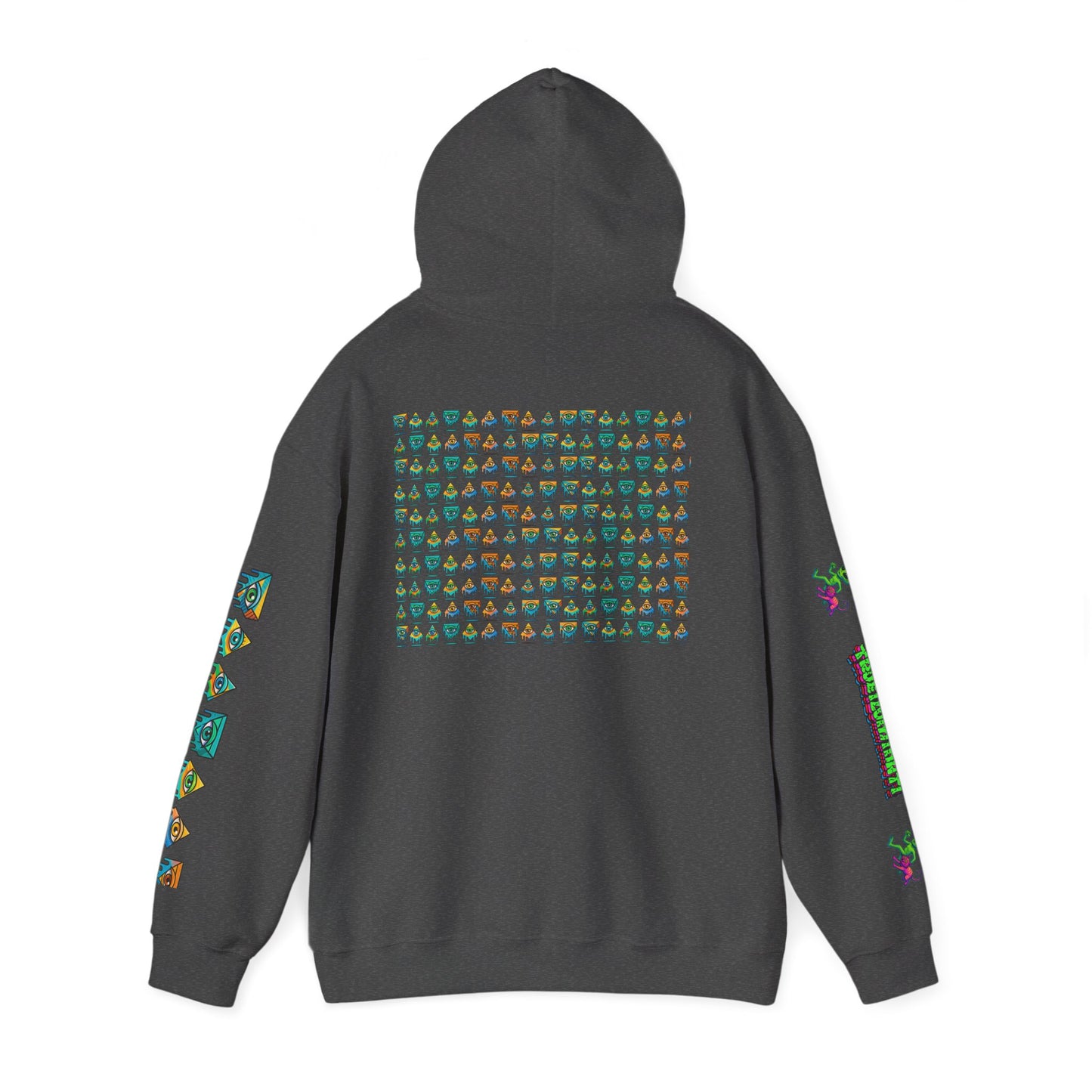 Young Symbol by Trueiluminati Unisex Hoodie, Cozy Sweatshirt for Outdoor Lovers, Gift for Adventurers, Eco-Friendly Fashion, Great for Camping