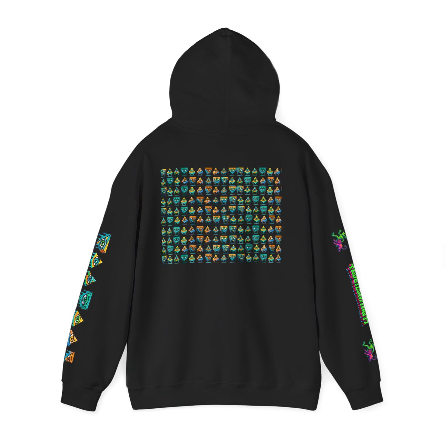 Young Symbol by Trueiluminati Unisex Hoodie, Cozy Sweatshirt for Outdoor Lovers, Gift for Adventurers, Eco-Friendly Fashion, Great for Camping