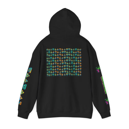 Young Symbol by Trueiluminati Unisex Hoodie, Cozy Sweatshirt for Outdoor Lovers, Gift for Adventurers, Eco-Friendly Fashion, Great for Camping