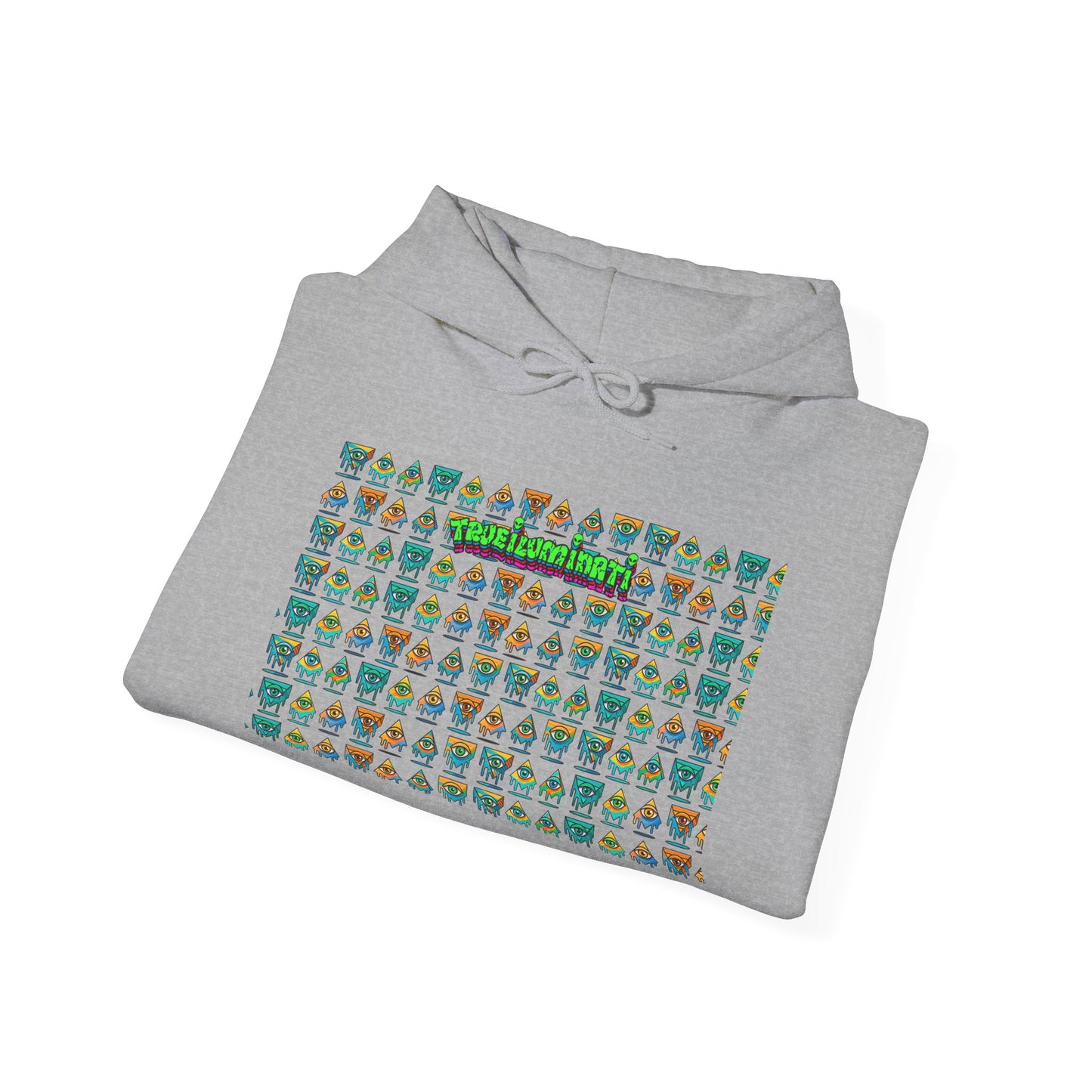 Young Symbol by Trueiluminati Unisex Hoodie, Cozy Sweatshirt for Outdoor Lovers, Gift for Adventurers, Eco-Friendly Fashion, Great for Camping
